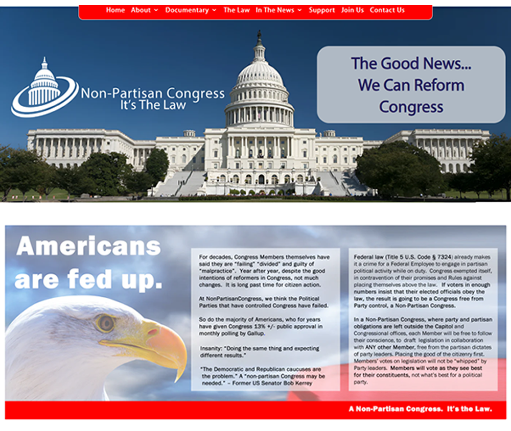 Non-Partisan Congress Website