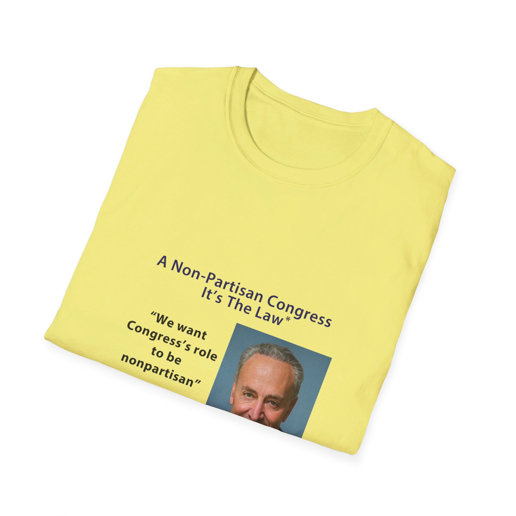 Non-Partisan Congress T-Shirt, featuring Senator Chuck Schumer