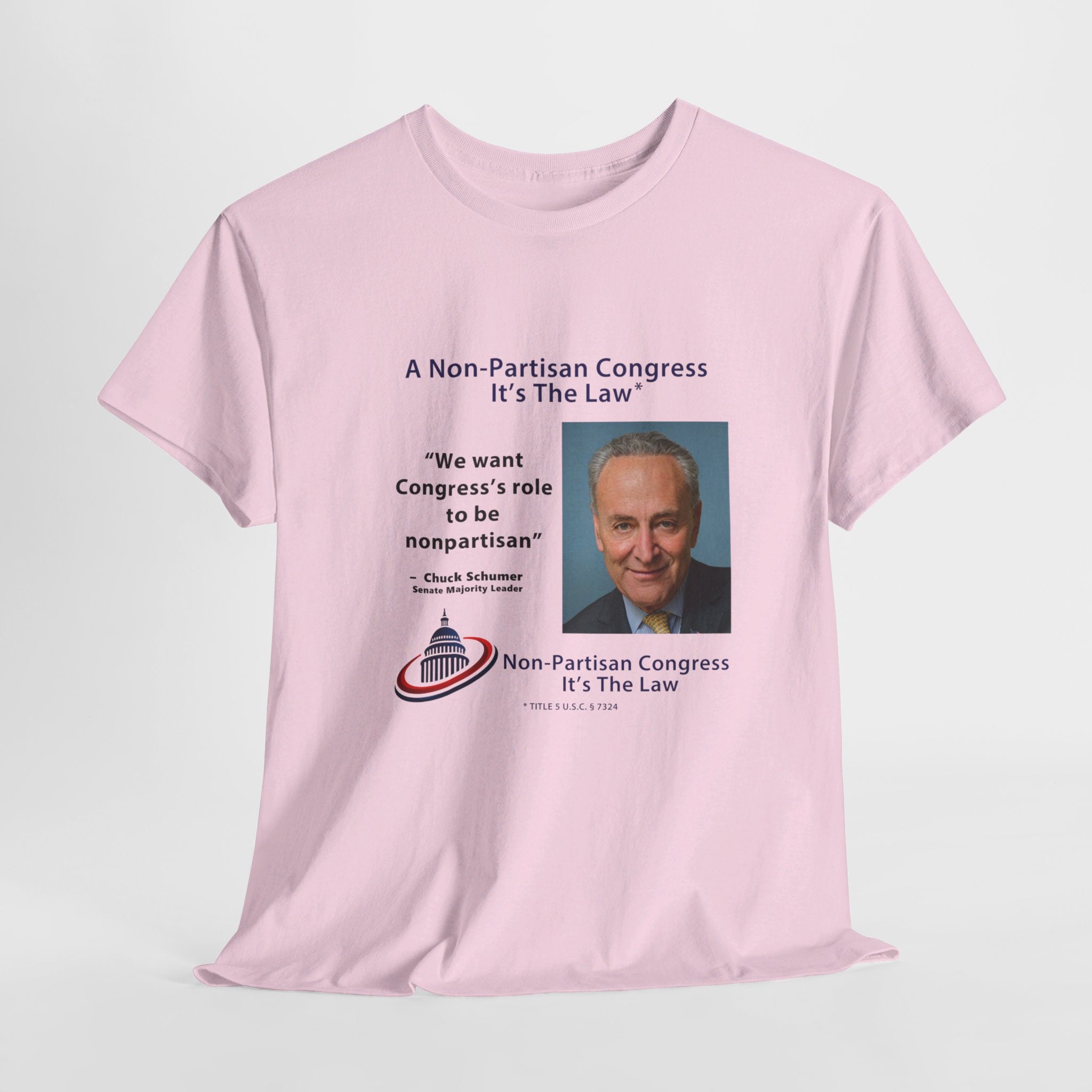 Senator Chuck Schumer | Non-Partisan Congress Heavy Cotton Tee