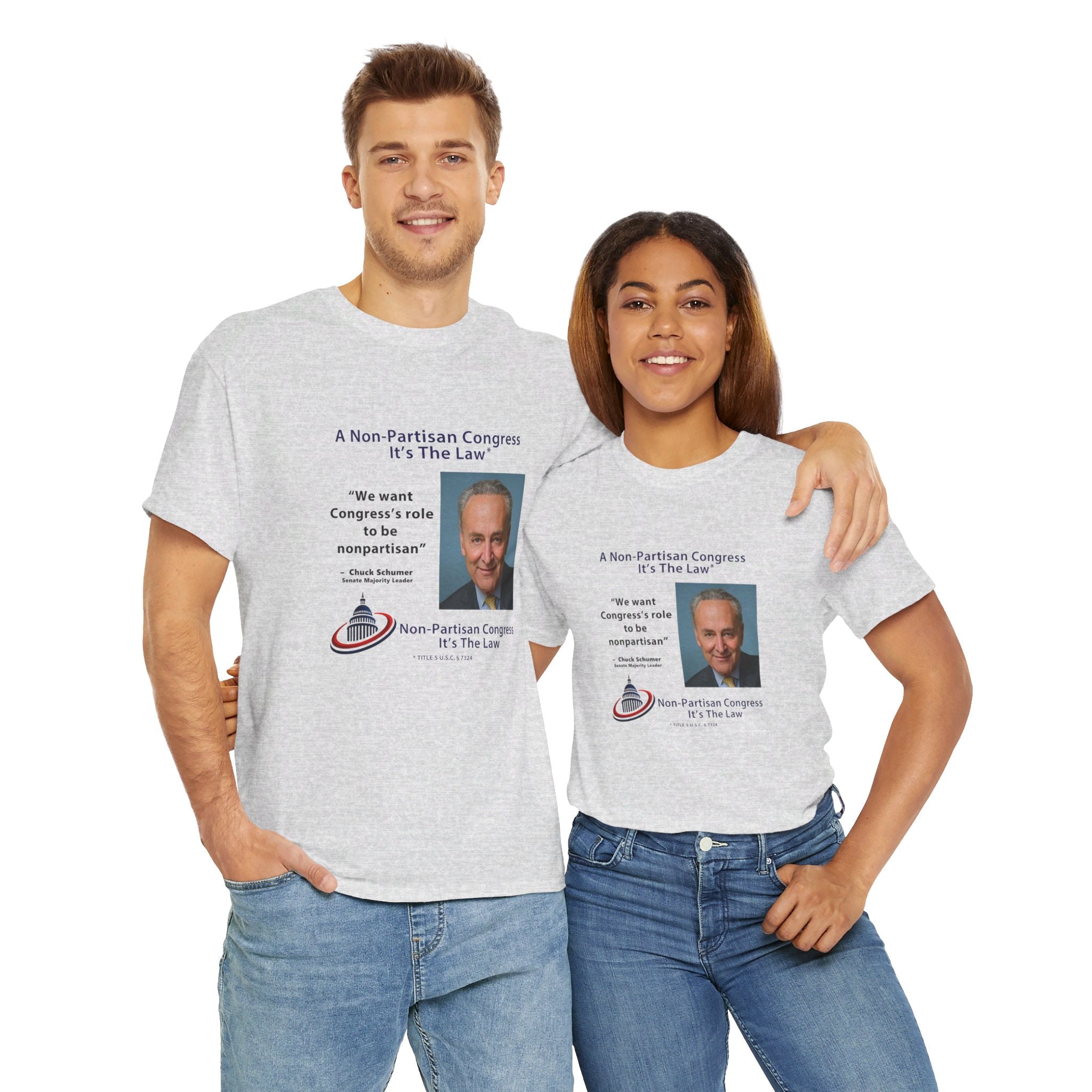 Senator Chuck Schumer | Non-Partisan Congress Heavy Cotton Tee