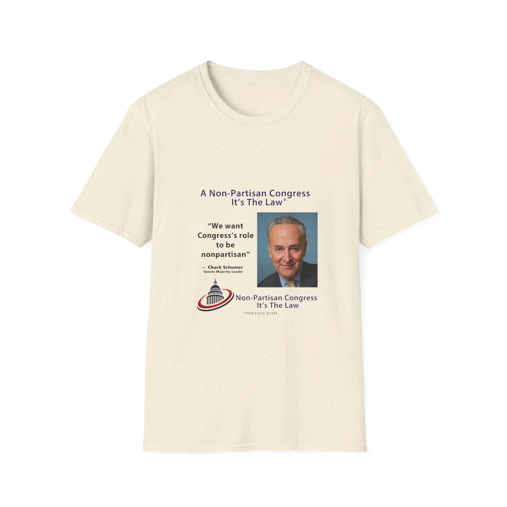 Non-Partisan Congress T-Shirt, featuring Senator Chuck Schumer