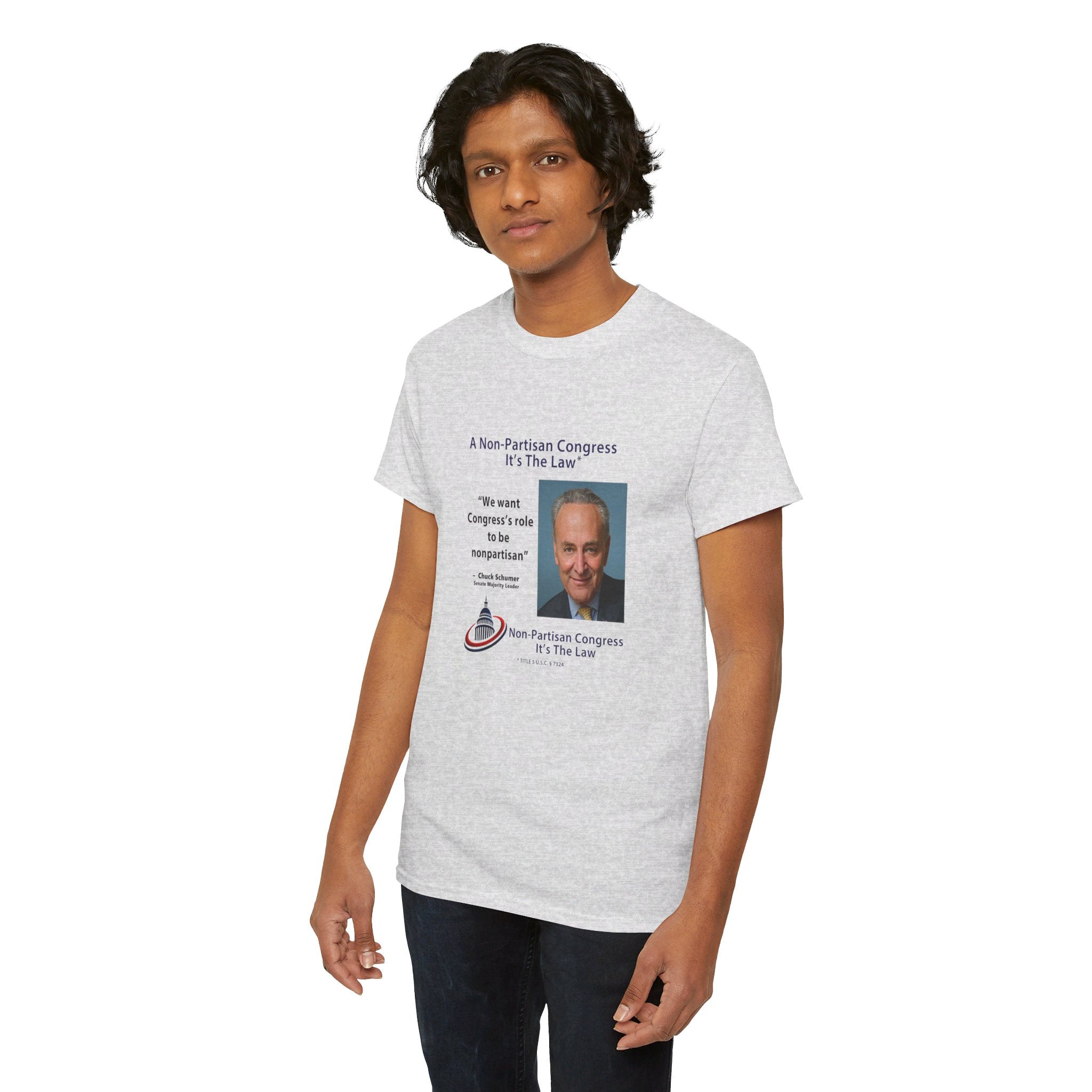 Senator Chuck Schumer | Non-Partisan Congress Heavy Cotton Tee