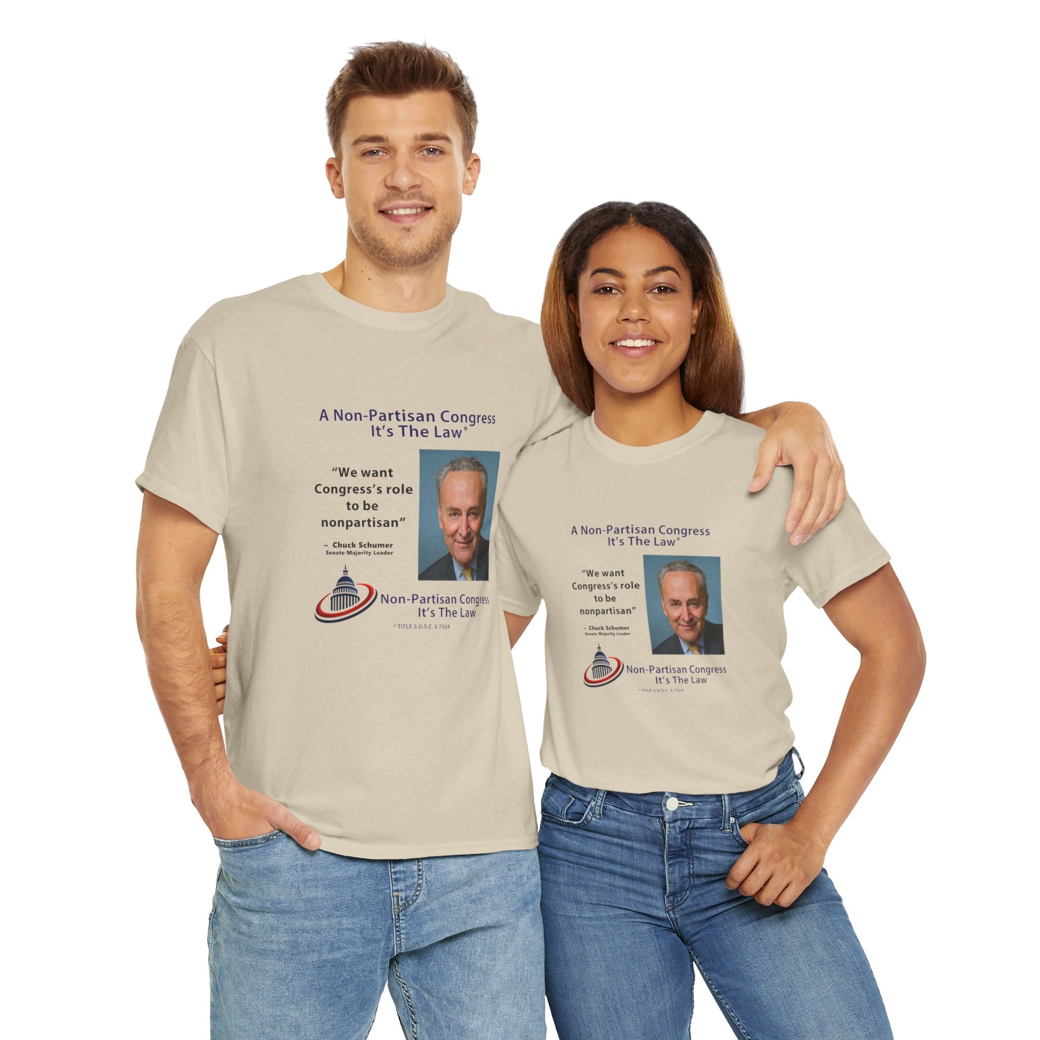 Senator Chuck Schumer | Non-Partisan Congress Heavy Cotton Tee