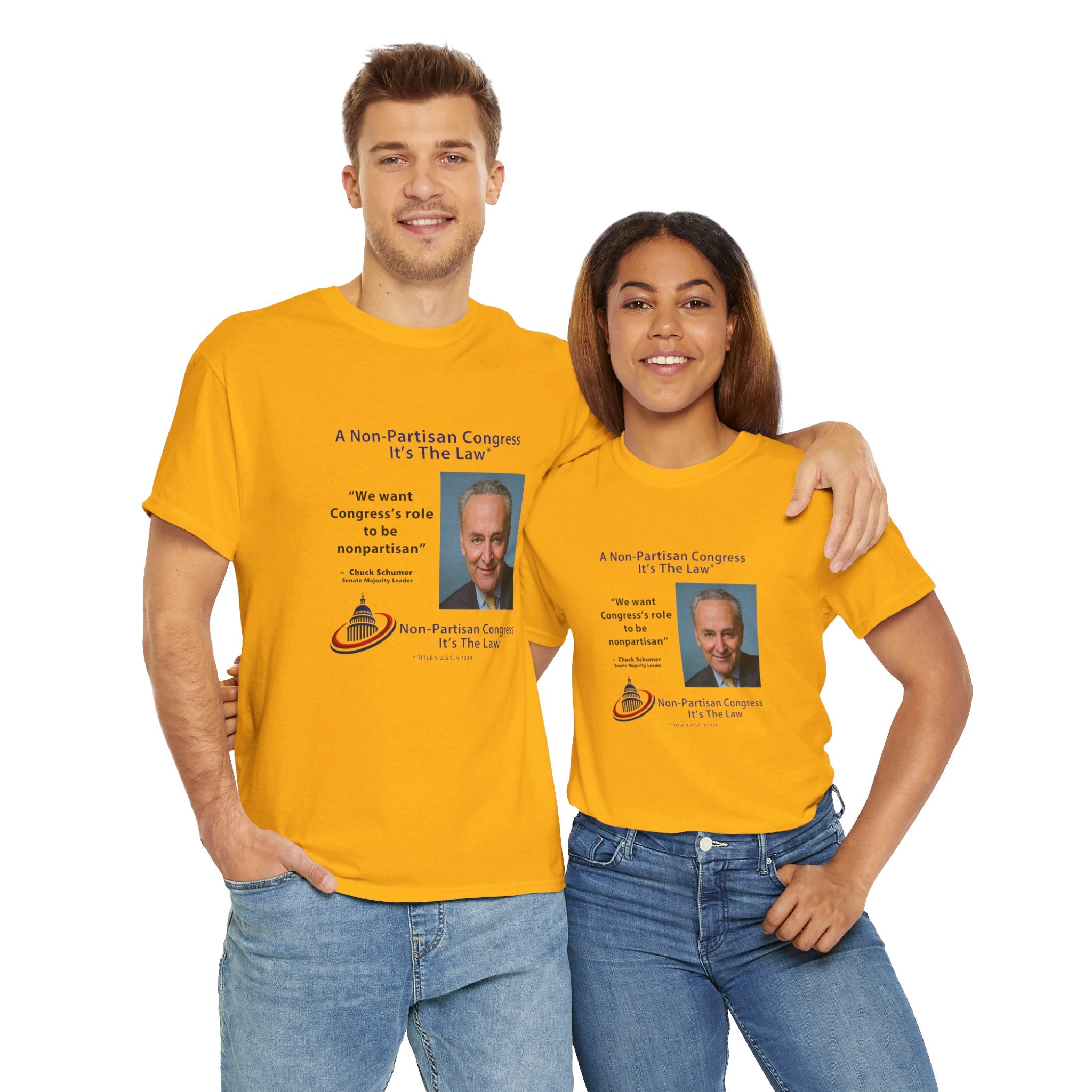 Senator Chuck Schumer | Non-Partisan Congress Heavy Cotton Tee