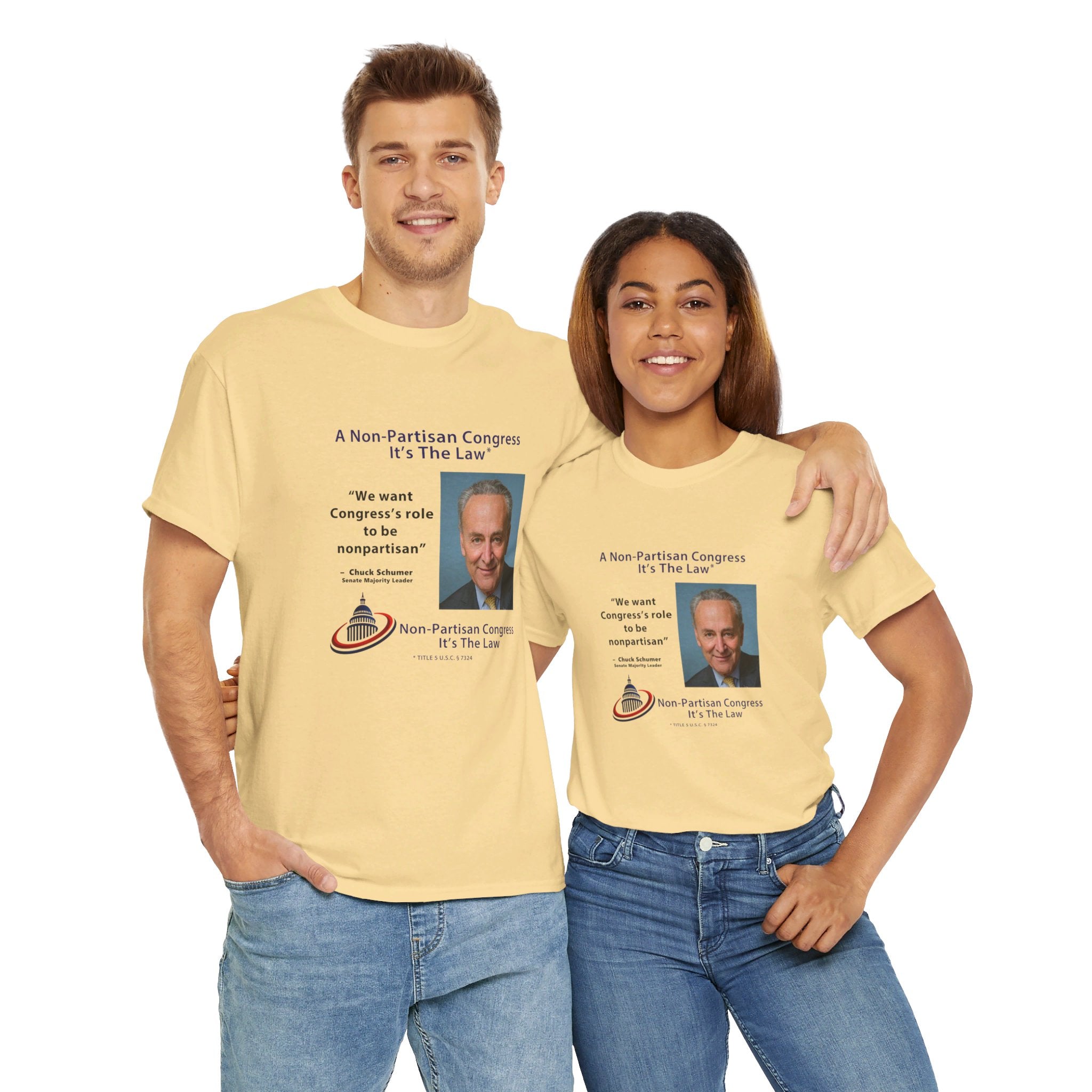 Senator Chuck Schumer | Non-Partisan Congress Heavy Cotton Tee