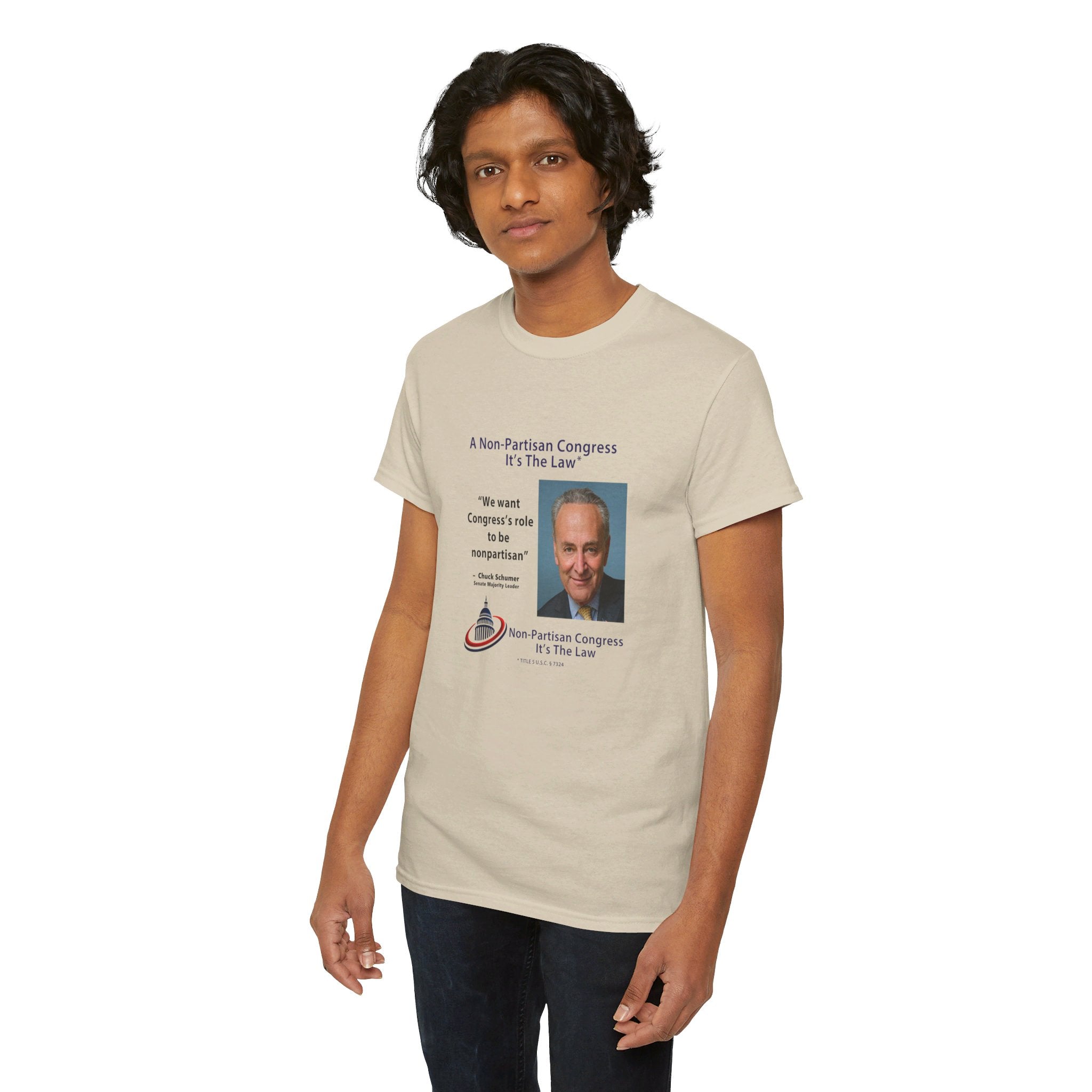 Senator Chuck Schumer | Non-Partisan Congress Heavy Cotton Tee