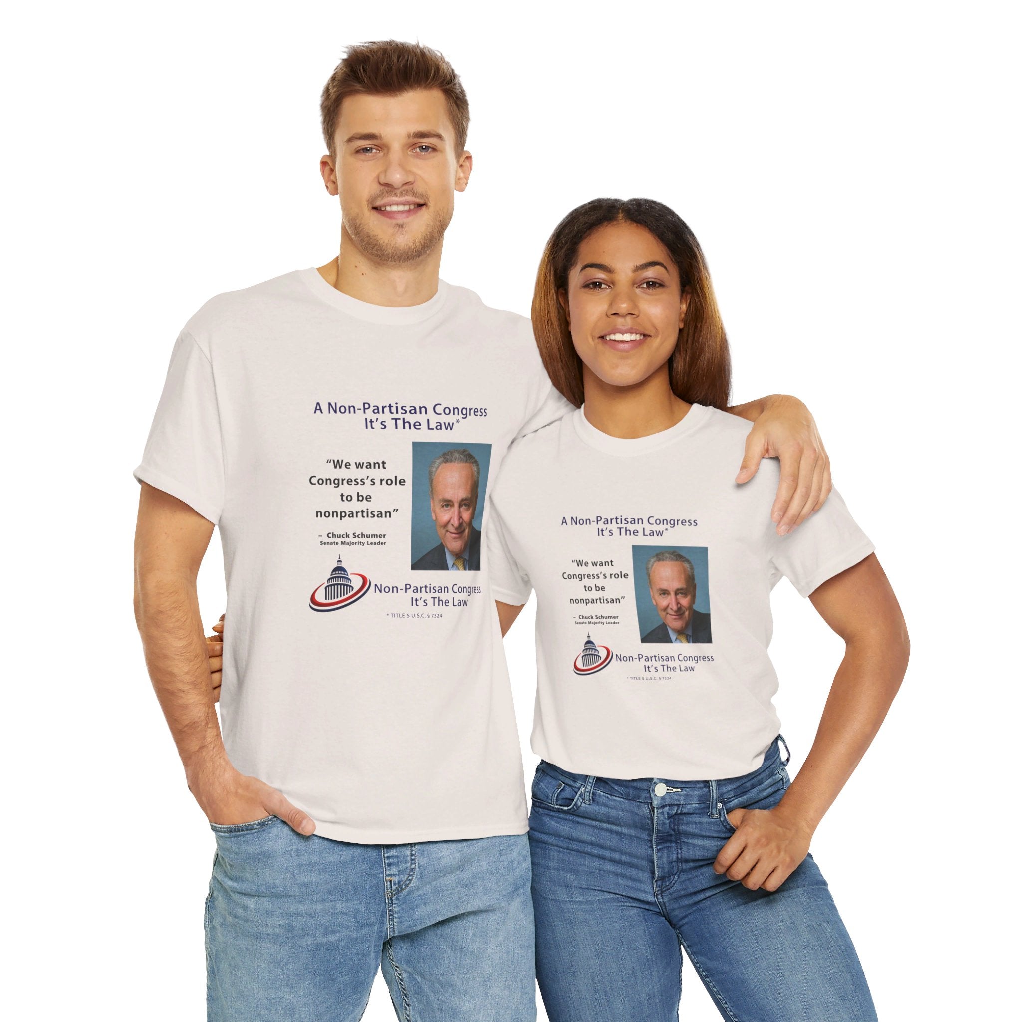 Senator Chuck Schumer | Non-Partisan Congress Heavy Cotton Tee