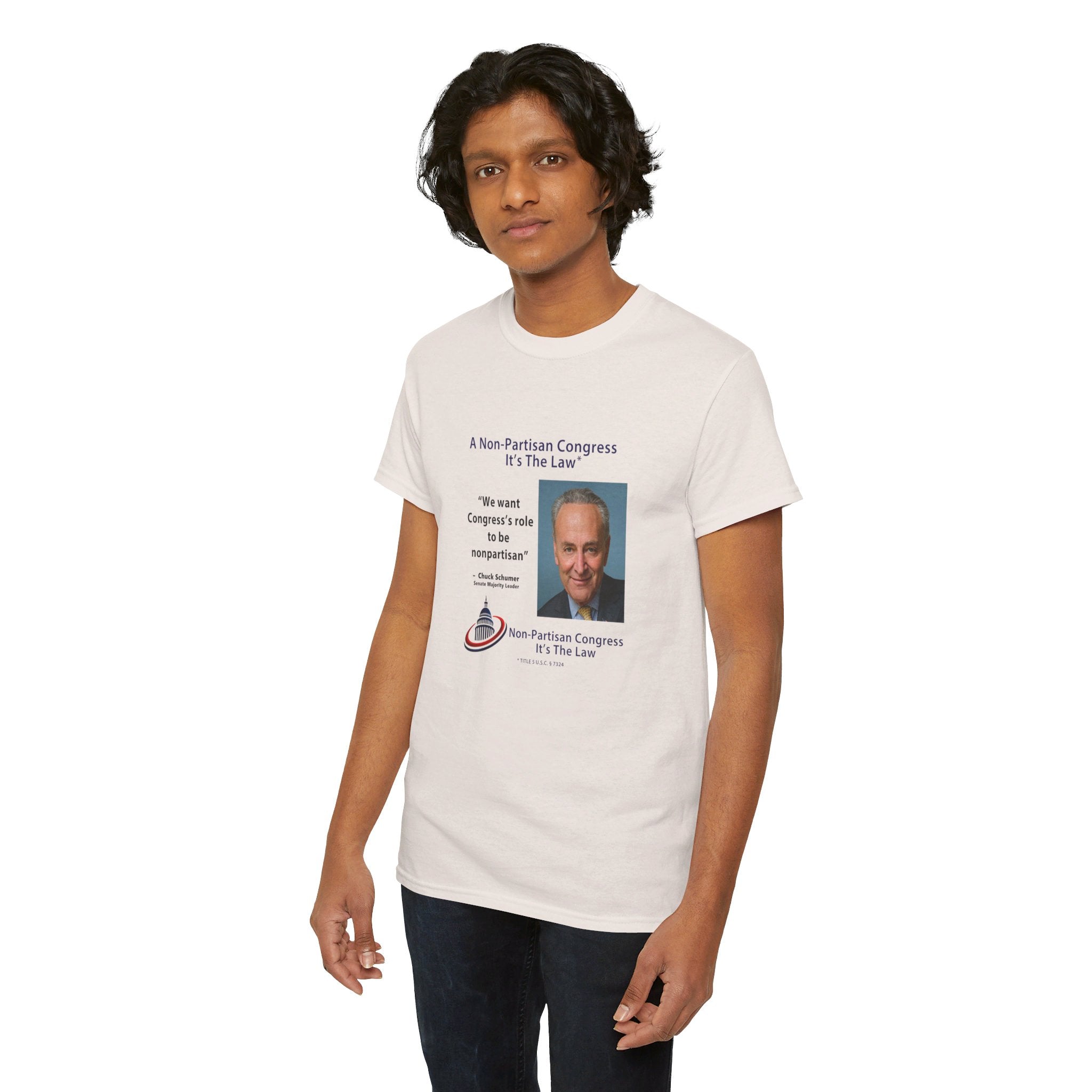 Senator Chuck Schumer | Non-Partisan Congress Heavy Cotton Tee